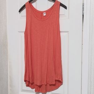 Old Navy Luxe coral color size Large tank top.
